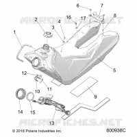 SISTEMA DI ALIMENTAZIONE CARBURANTE, FUEL TANK ASM.