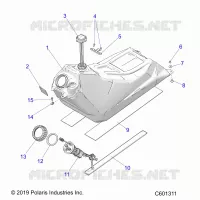SISTEMA DI ALIMENTAZIONE CARBURANTE, FUEL TANK ASM.