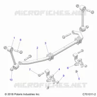 SUSPENSION, REAR, BARRA DI STABILIZZAZIONE