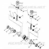 PISTONEEE   ALBERO MOTORE LITE 0963433, EURO LITE E963433 AND LITE DELUXE 09634 (4931663166C006)