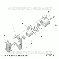 FRENO POSTERIORE CALIPER