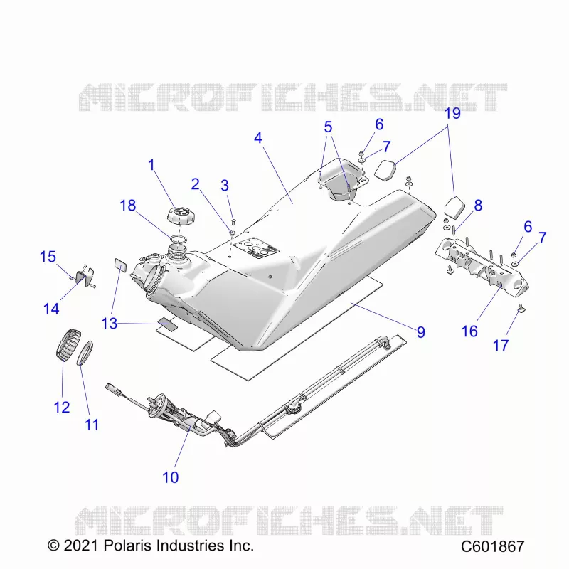 SISTEMA DI ALIMENTAZIONE CARBURANTE, FUEL TANK ASM.