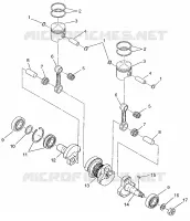 PISTONEEE   ALBERO MOTORE LITE 0973433 AND LITE DELUXE 0973431 (4938273827C005)