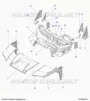 CAPPUCCIO, LINER, FRONT FENDERS, A PILLARS