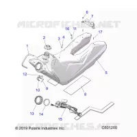 SISTEMA DI ALIMENTAZIONE CARBURANTE, FUEL TANK ASM.