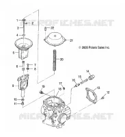 MOTORE, CARBURATORE, UPPER