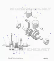 ENGINE, PISTON AND ALBERO MOTORE