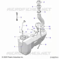 SISTEMA DI ALIMENTAZIONE CARBURANTE, FUEL TANK