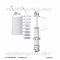 SUSPENSION, SHOCK ANTERIORE TRACK