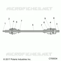 TRASMISSIONE, FRONT HALF SHAFT