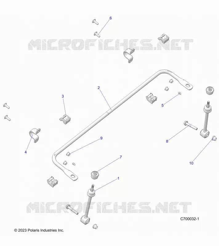 SUSPENSION, FRONT BARRA DI STABILIZZAZIONE