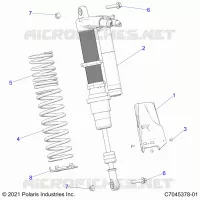 SUSPENSION, REAR SHOCK MONTAGGIO