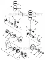 PISTONEEE   ALBERO MOTORE 500 EFI SKS 0962574, 500 EFI RMK 0962974, AND EUROPEA (4931983198C011)