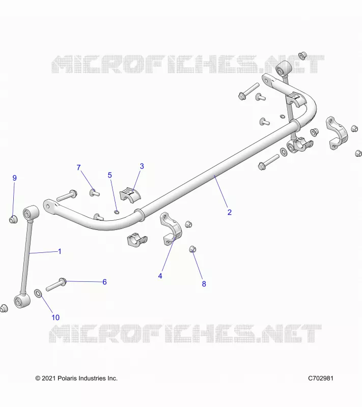 SUSPENSION, REAR BARRA DI STABILIZZAZIONE