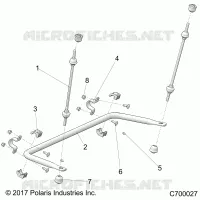 SUSPENSION, REAR BARRA DI STABILIZZAZIONE