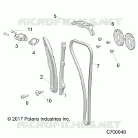 CAM CATENA AND TENSIONER