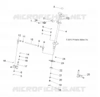 STEERING, STERZO POST AND TIE ROD ASM.