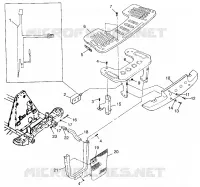 RACK ANTERIORE   PARAURTI MONTAGGIO XPLORER 300 W97CC28C (4939813981A010)