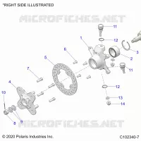 SOSPENSIONI ANTERIORI HUB, KNUCKLE AND BRAKE DISC