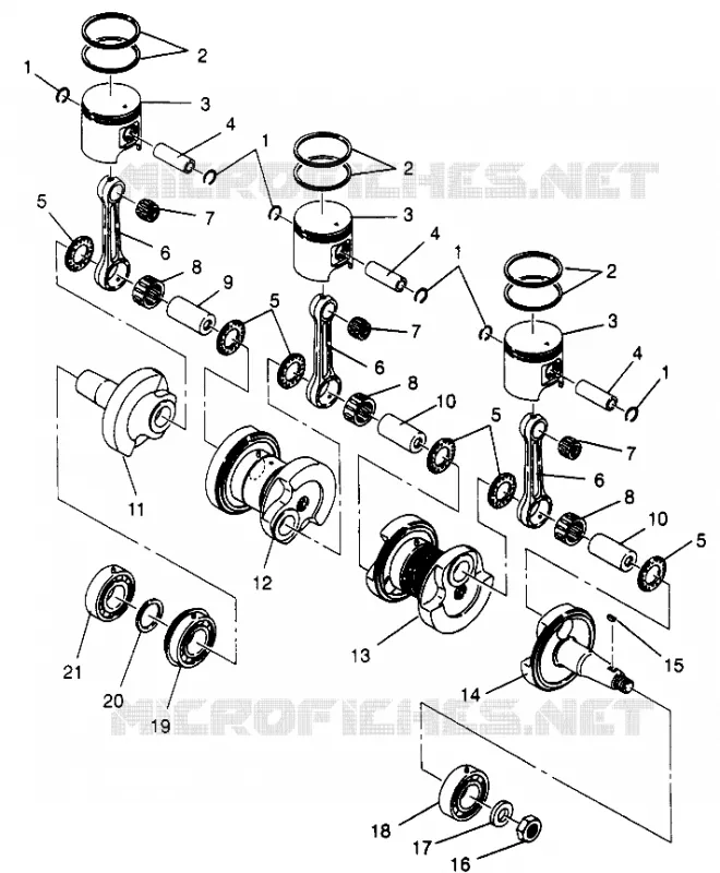 PISTONEEE   ALBERO MOTORE  XLT 0970756, XLT SKS 0970556, AND XLT RMK 0970956 (4937693769D001)