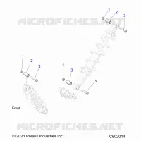 SUSPENSION, SHOCK MONTAGGIO, REAR SUSP.