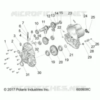 DRIVE TRAIN, SCATOLA DEGLI INGRANAGGI ASM 1