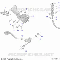 BRAKES, BRAKE PEDAL AND CILINDRO PRINCIPALE