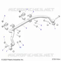 SUSPENSION, REAR BARRA DI STABILIZZAZIONE