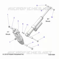 SUSPENSION, SHOCK MONTAGGIO, REAR SUSP.