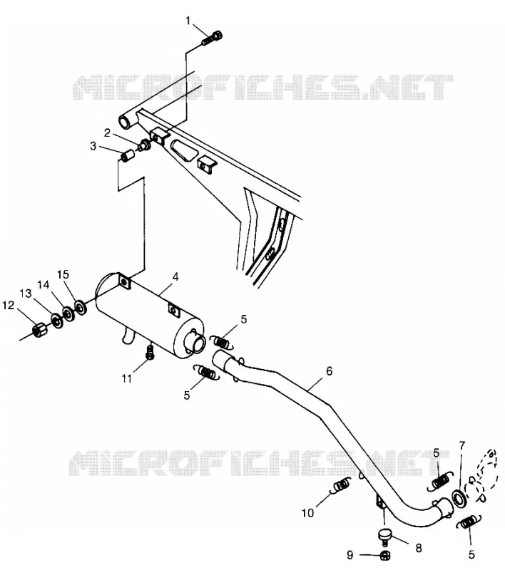 IMPIANTO DI SCARICO  Scrambler 500 W97BC50A (4943074307A012)