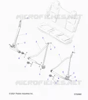 SEDE BELT MOUNTING, REAR