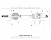 TRASMISSIONE, REAR HALF SHAFT