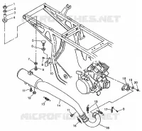 IMPIANTO DI SCARICO XPRESS 300 W97CA28C and  XPRESS 400L W97CA38C (4939603960B002)