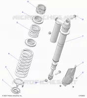 SUSPENSION, REAR SHOCK MONTAGGIO