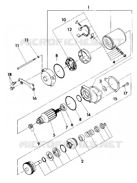 AVVIAMENTO MOTORE ASSEMBLY (4918531853040A)