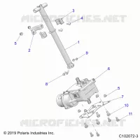 STEERING, STERZO POST ASM.