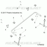 SOSPENSIONI ANTERIORI STABILIZER BAR- R19RSU99AS/BS (C700032)