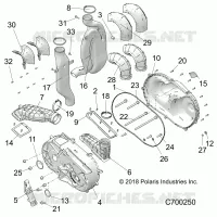 DRIVE TRAIN, COPERCHIO FRIZIONE AND DUCTING