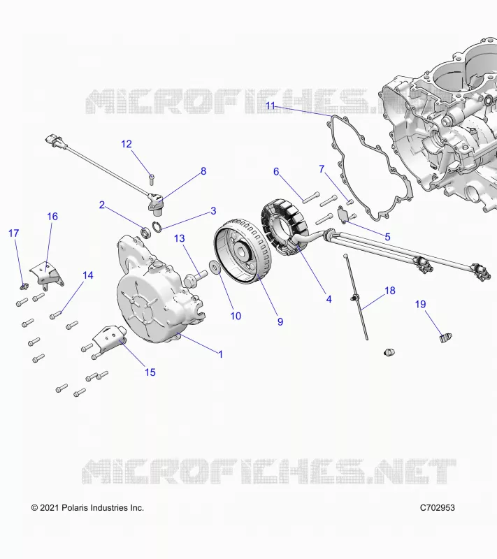 ENGINE, STATOR AND FLYRUOTA