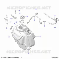 SISTEMA DI ALIMENTAZIONE CARBURANTE, FUEL TANK ASM.