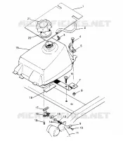 MONTAGGIO SERBATOIO CARBURANTE 6x6 300 W948730 (4926792679A011)