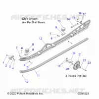 SUSPENSION, RAIL, LH/RH