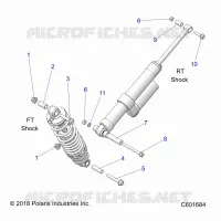 SUSPENSION, SHOCK MONTAGGIO, REAR SUSP.