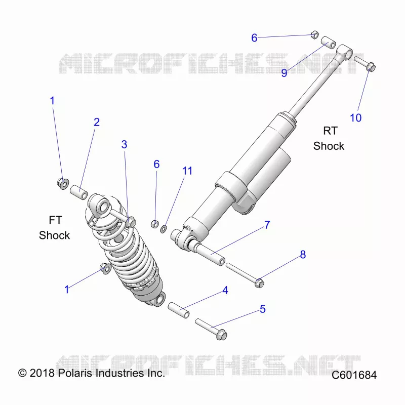 SUSPENSION, SHOCK MONTAGGIO, REAR SUSP.