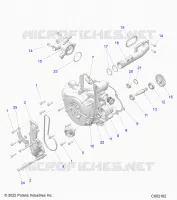 ENGINE, SISTEMA DI RAFFREDDAMENTO/WATER PUMP