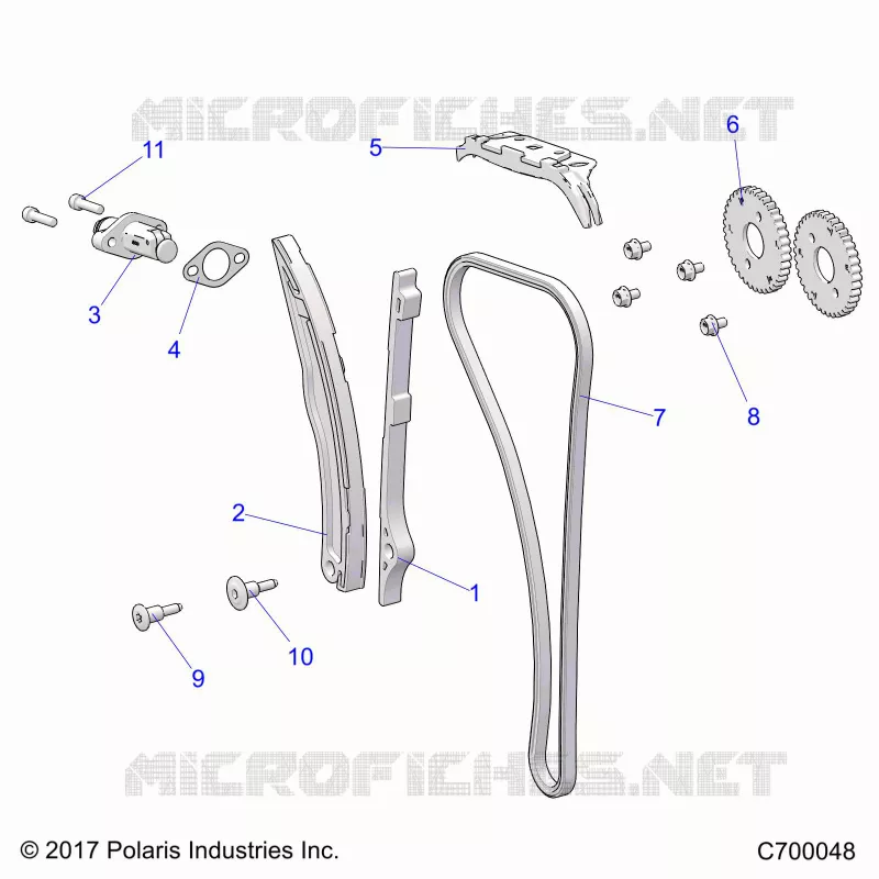 CAM CATENA AND TENSIONER