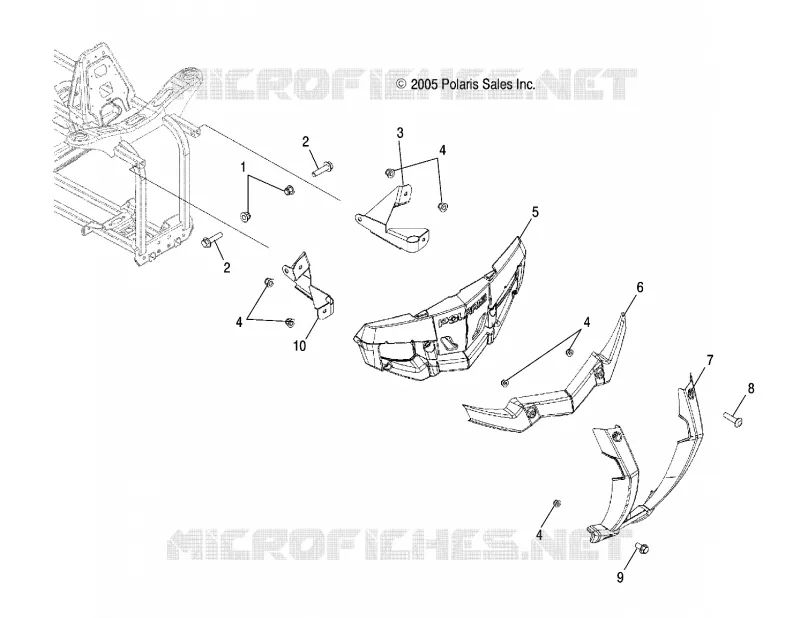 PARAURTI ANTERIORE and MOUNTING