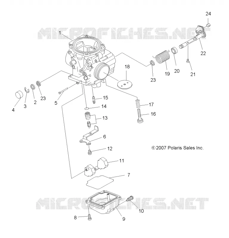 MOTORE, CARBURATORE, LOWER
