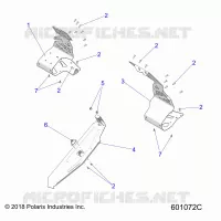 CHASSIS, PROTEZIONE FRIZIONE AND FOOTRESTS