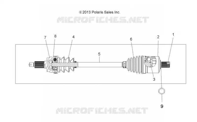 TRASMISSIONE, DRIVE SHAFT, FRONT (TO 2/15/16)